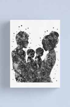 lienzo familia personalizado